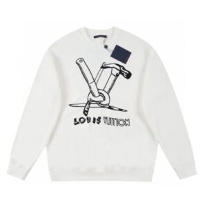 LOUIS VUITTON EMBROIDERED COTTON SWEATSHIRT