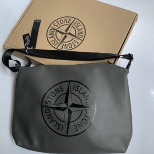 STONE ISLAND LOGO CROSS-BODY BAG