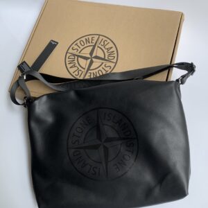 STONE ISLAND LOGO CROSS-BODY BAG